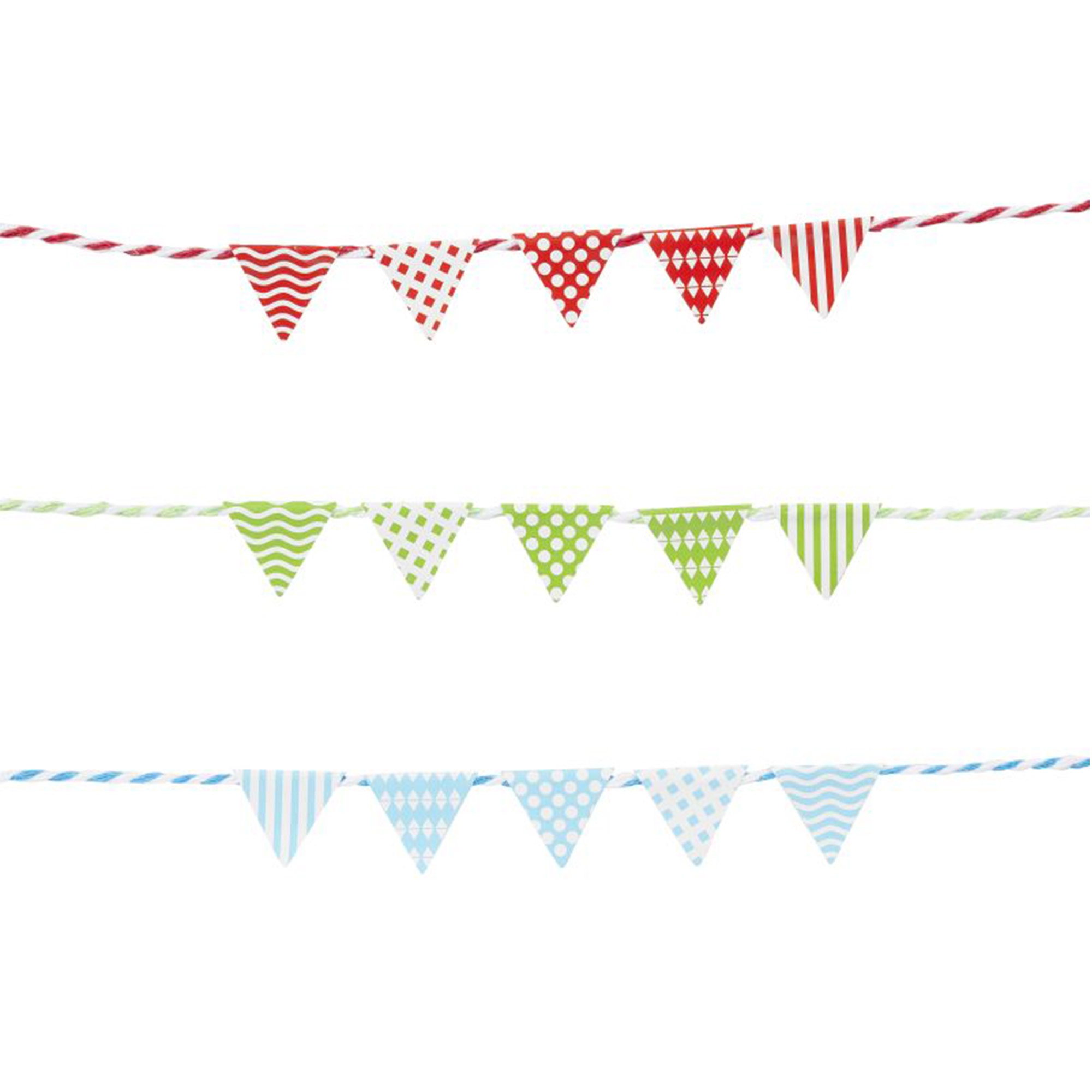 Miniatur "3 Party-Girlanden" für die Wichteltür Miniatur "3 Party-Girlanden" für die Wichteltür