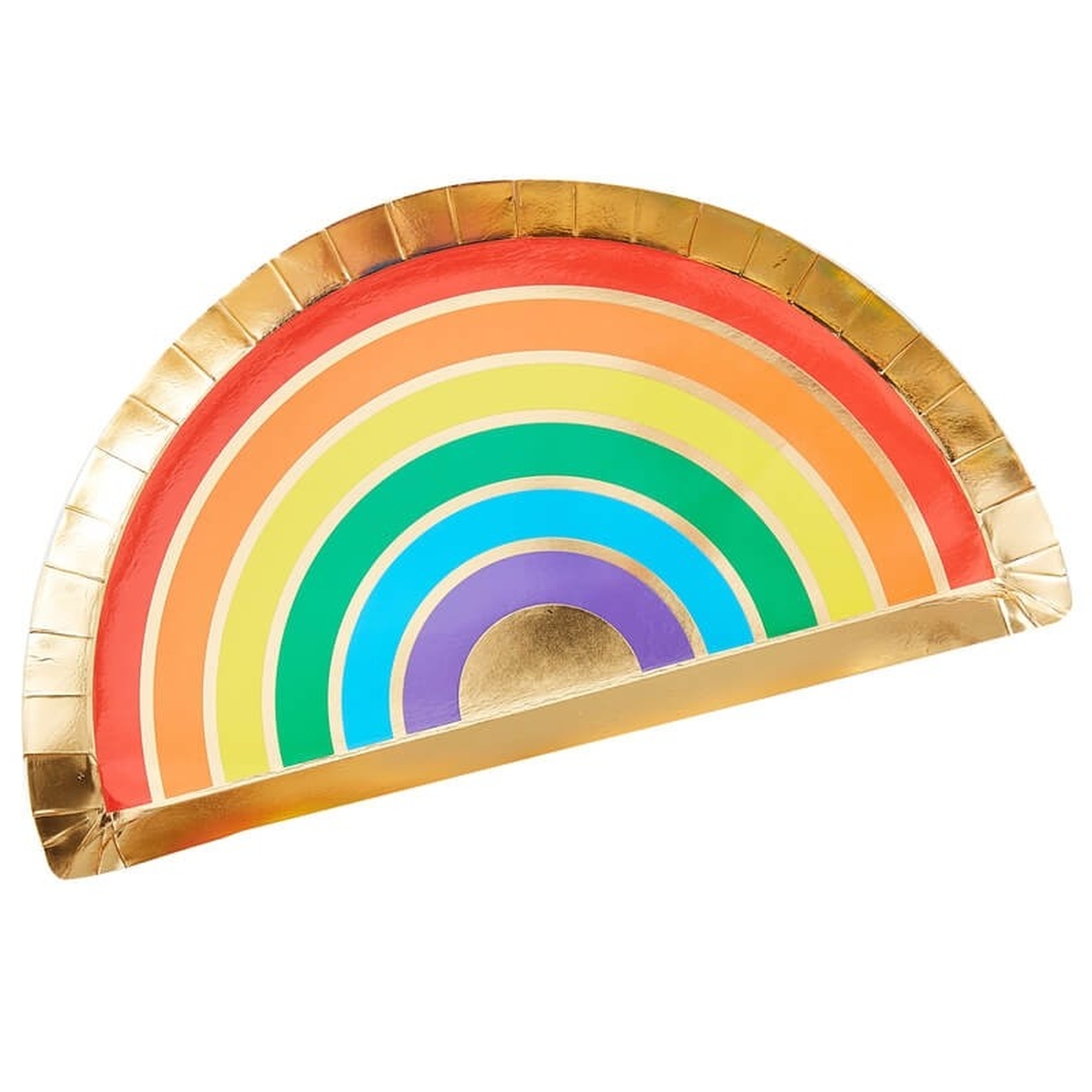 8 Pappteller "Regenbogen" 8 Pappteller "Regenbogen"