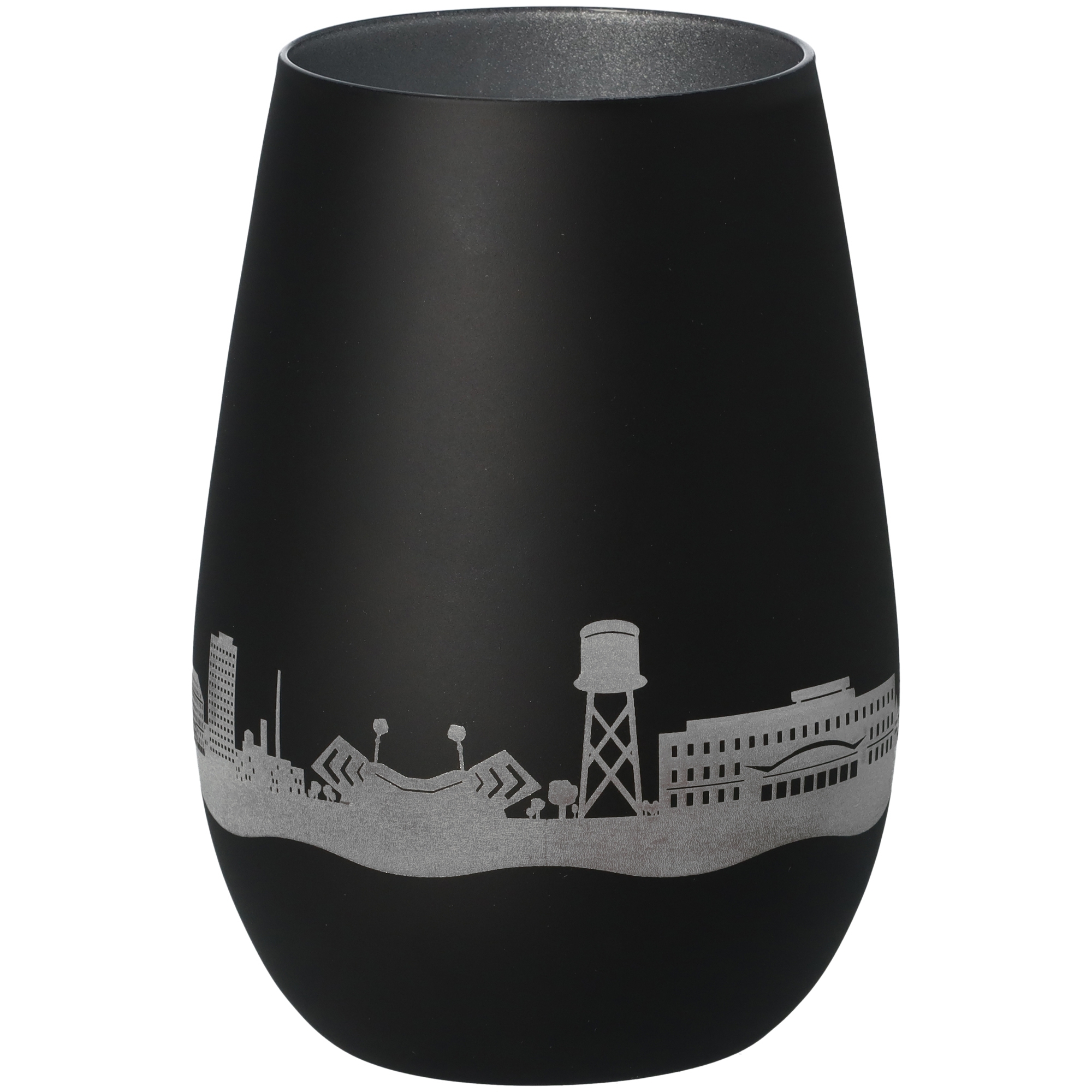Windlicht Skyline Bochum Schwarz/Silber Windlicht Skyline Bochum Schwarz/Silber