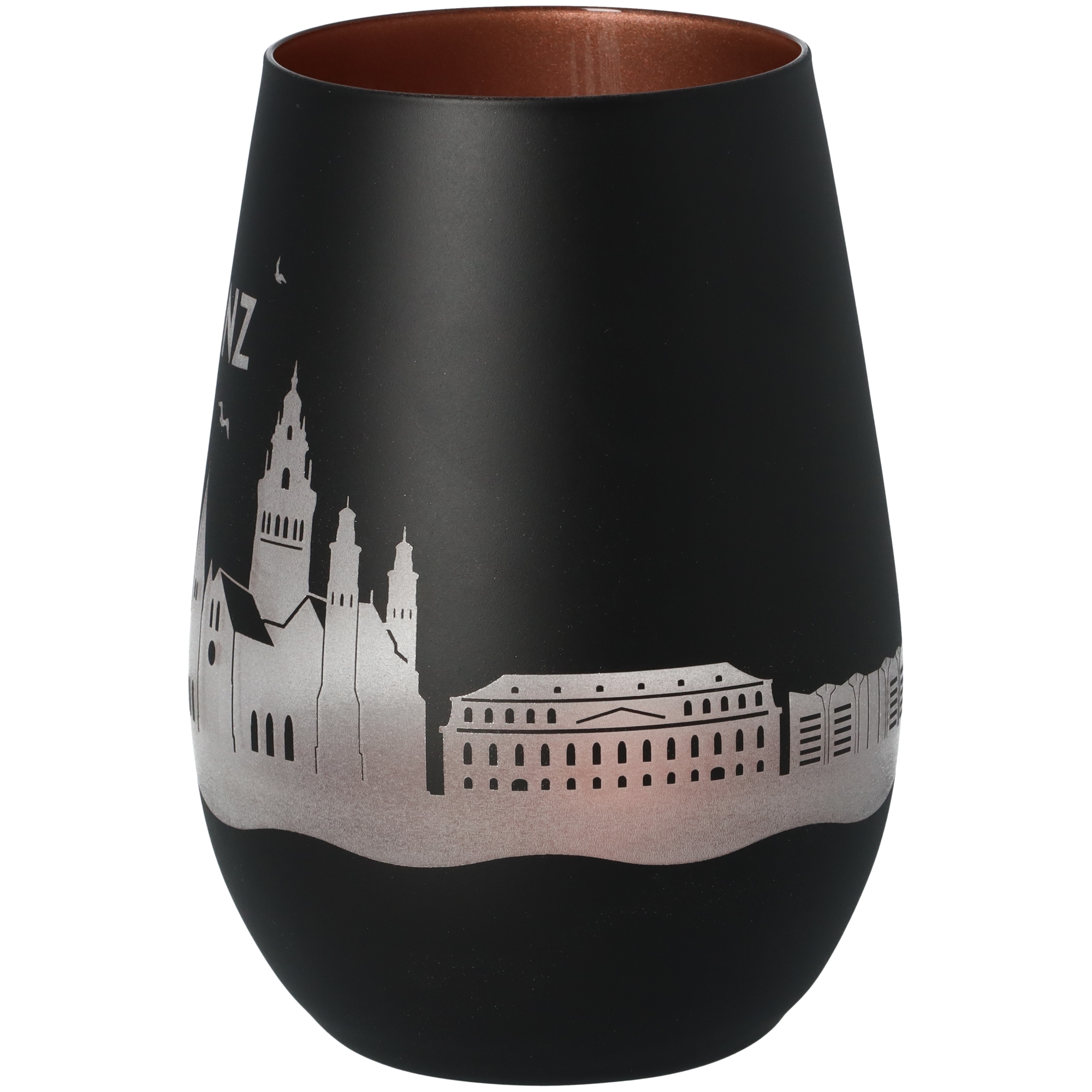 Windlicht Skyline Mainz Schwarz/Bronze Windlicht Skyline Mainz Schwarz/Bronze