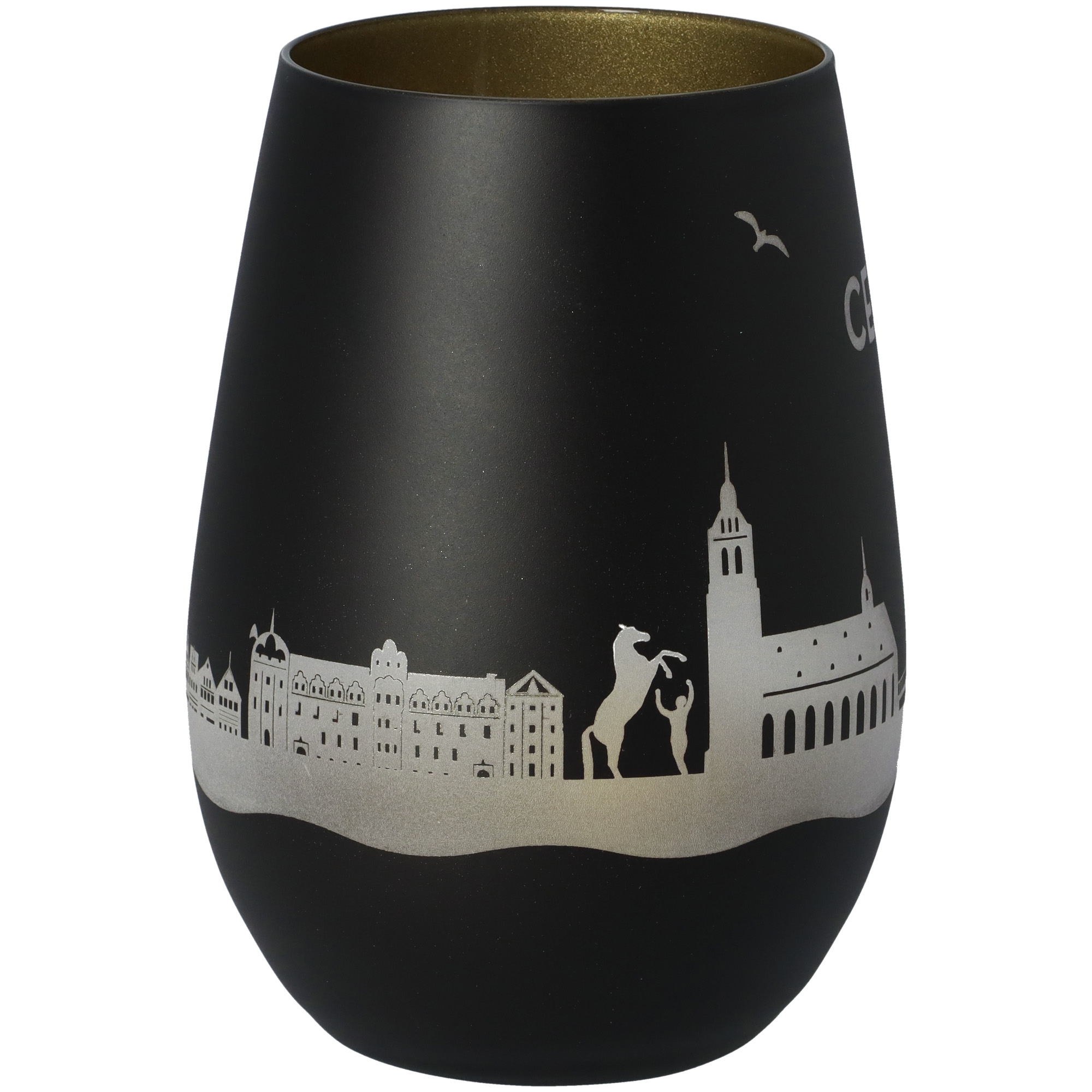 Windlicht Skyline Celle Schwarz/Gold Windlicht Skyline Celle Schwarz/Gold