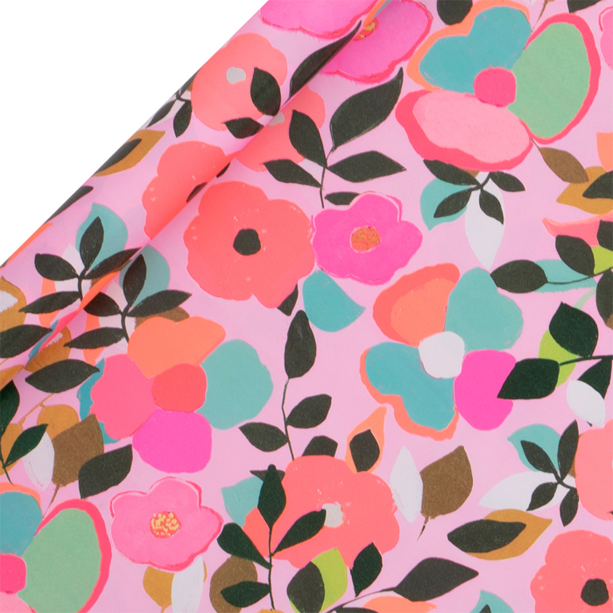 Geschenkpapier auf Rolle "Blumenmuster" 4m Muster