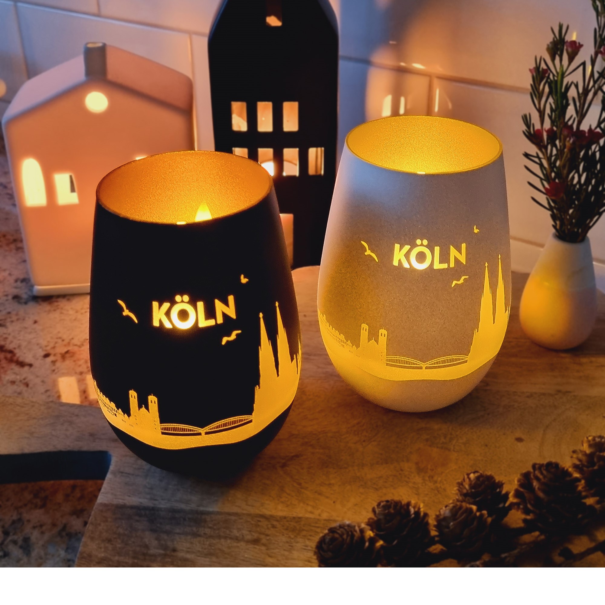 Holz Eid Mubarak Mond Kerzenständer Basteln Lichter Party Hochzeit