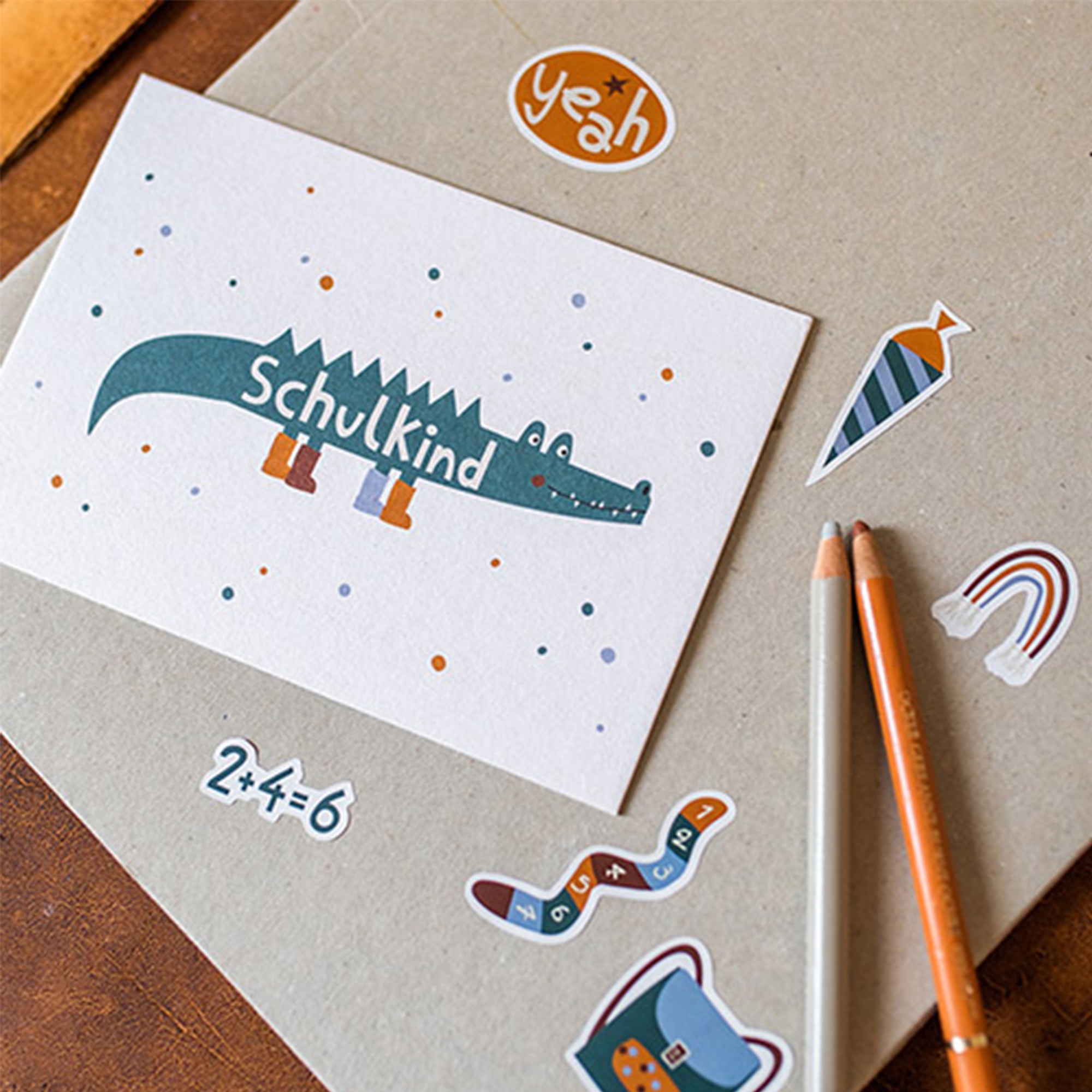 Klebesticker Schulkind "Adventure" Klebesticker Schulkind "Adventure"