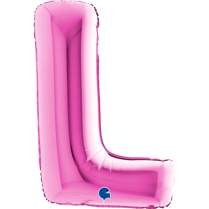 Folienballon Buchstabe L Pink 100cm
