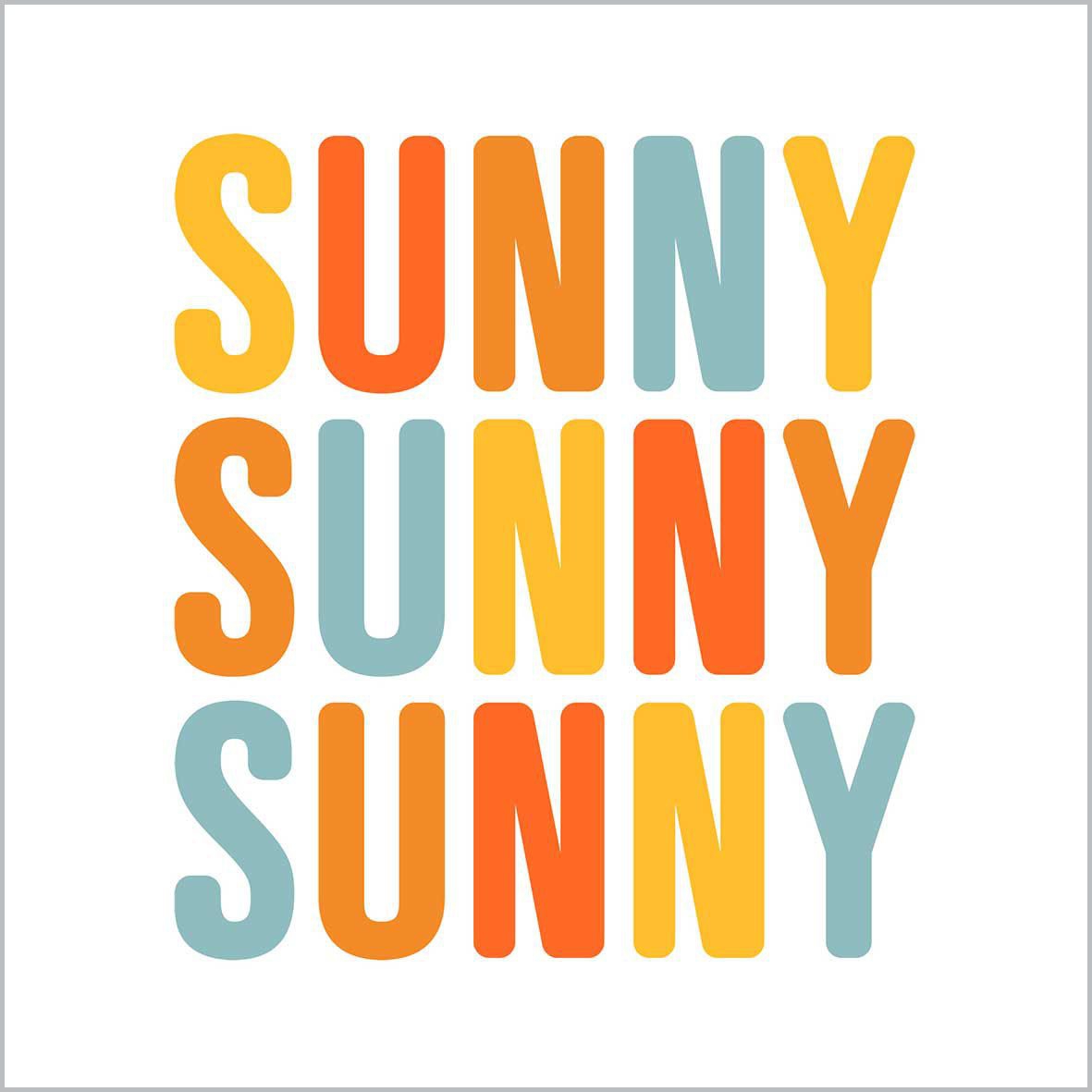 20 Servietten "Sunny, Sunny..." 33x33cm 20 Servietten "Sunny, Sunny..." 33x33cm