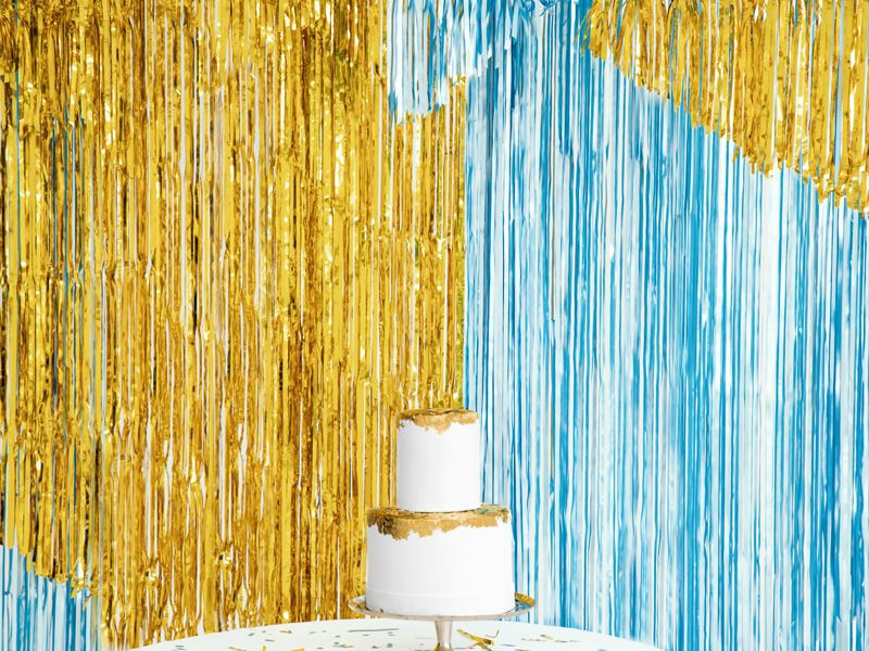 Dekovorhang Matt Blau Dekovorhang Matt Blau