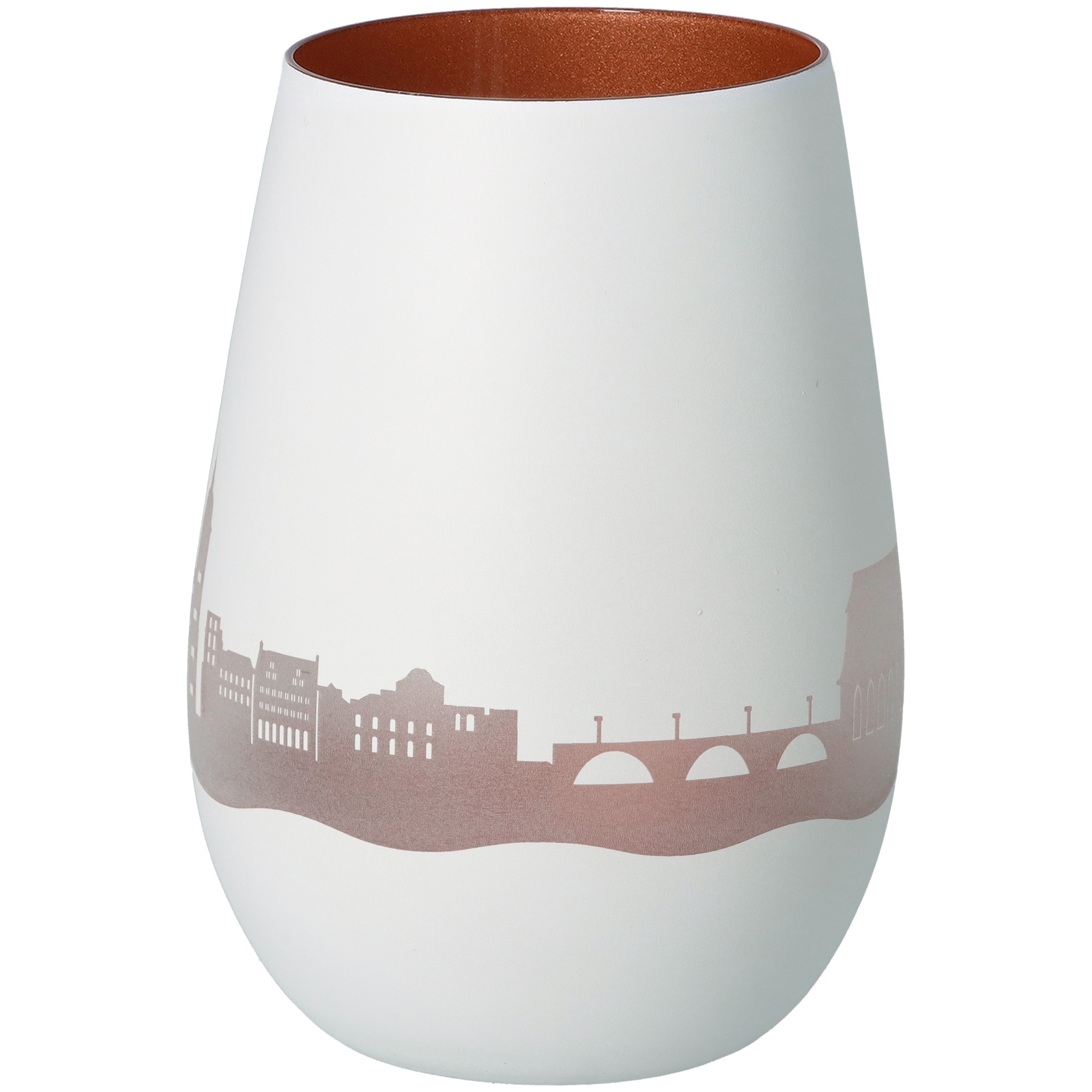 Windlicht Skyline Heidelberg Weiß/Bronze Windlicht Skyline Heidelberg Weiß/Bronze