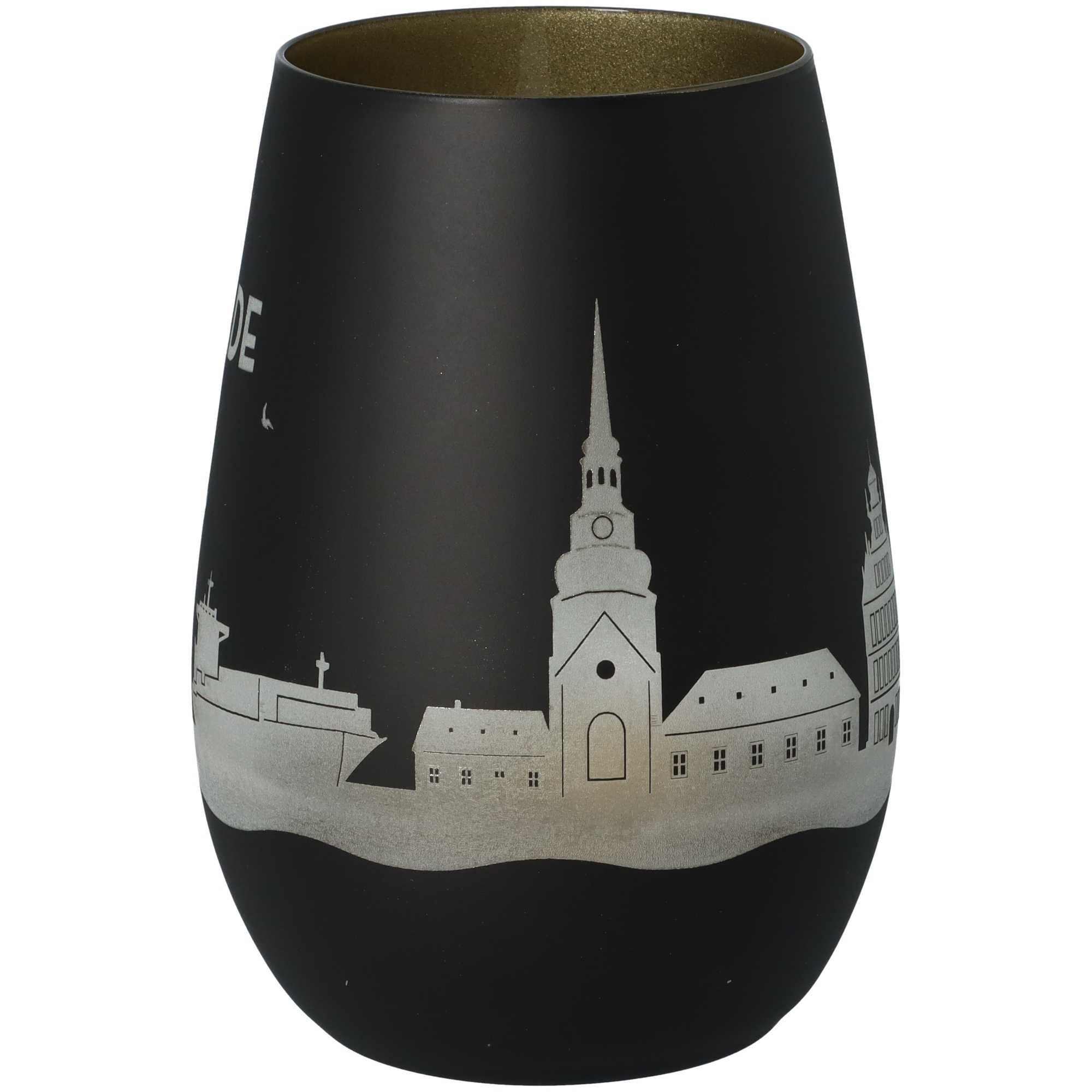 Windlicht Skyline Stade Schwarz/Gold Windlicht Skyline Stade Schwarz/Gold