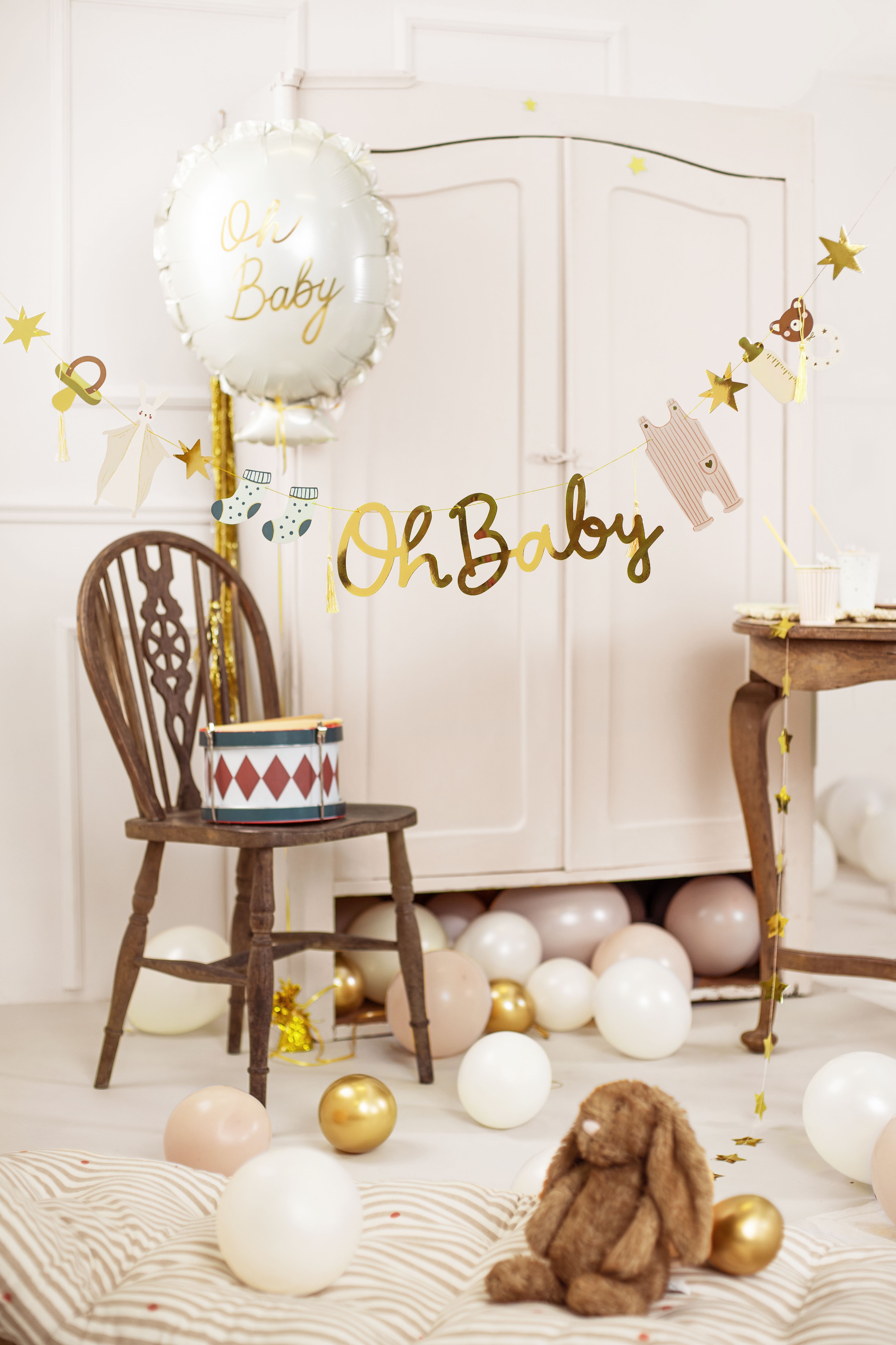 Girlande "Oh Baby" mit verschiedenen Motiven Girlande "Oh Baby" mit verschiedenen Motiven