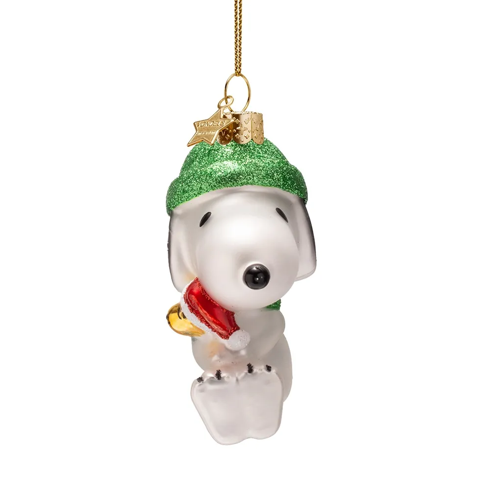 Vondels Weihnachtskugel "Snoopy mit Woodstock"