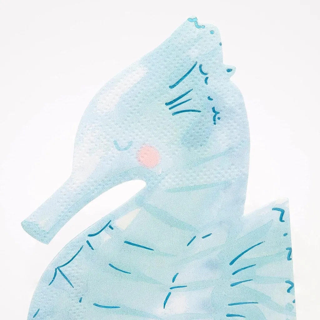 Elefant, Formkarte, Blau, Pastell, Süß