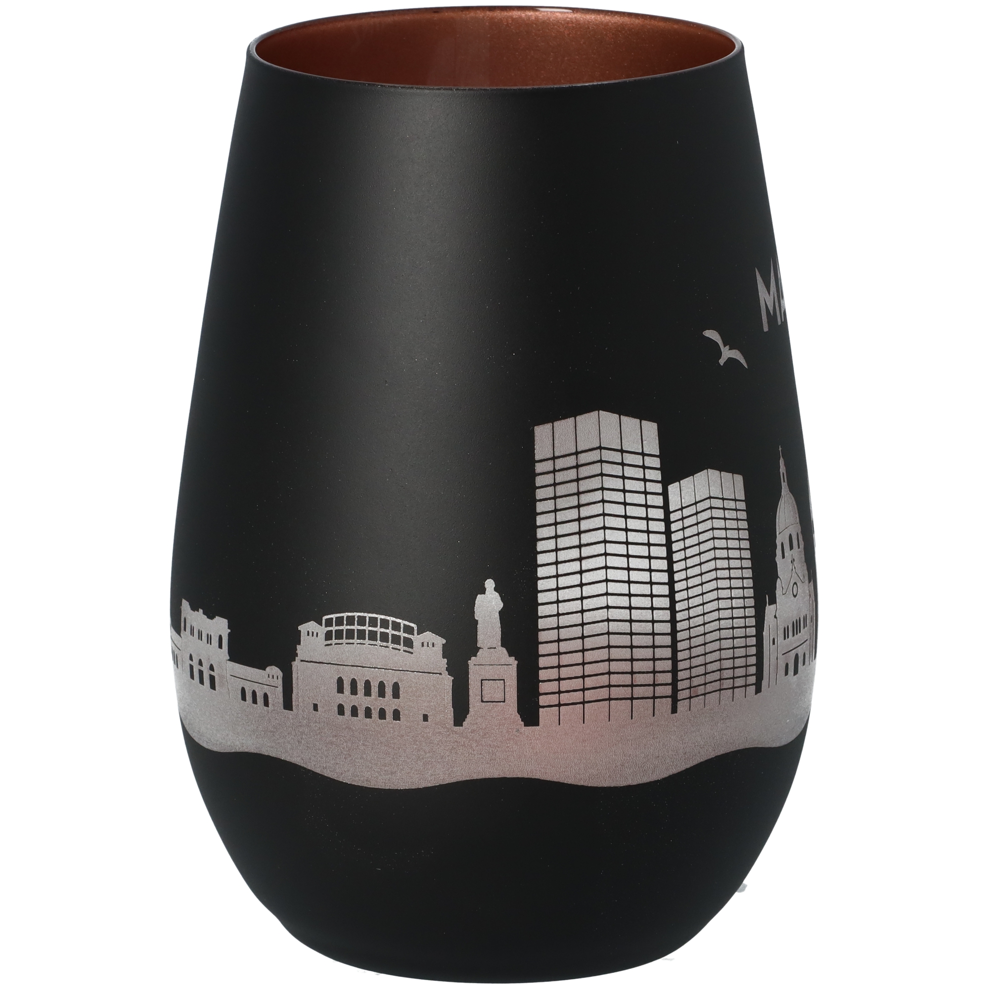 Windlicht Skyline Mainz Schwarz/Bronze Windlicht Skyline Mainz Schwarz/Bronze