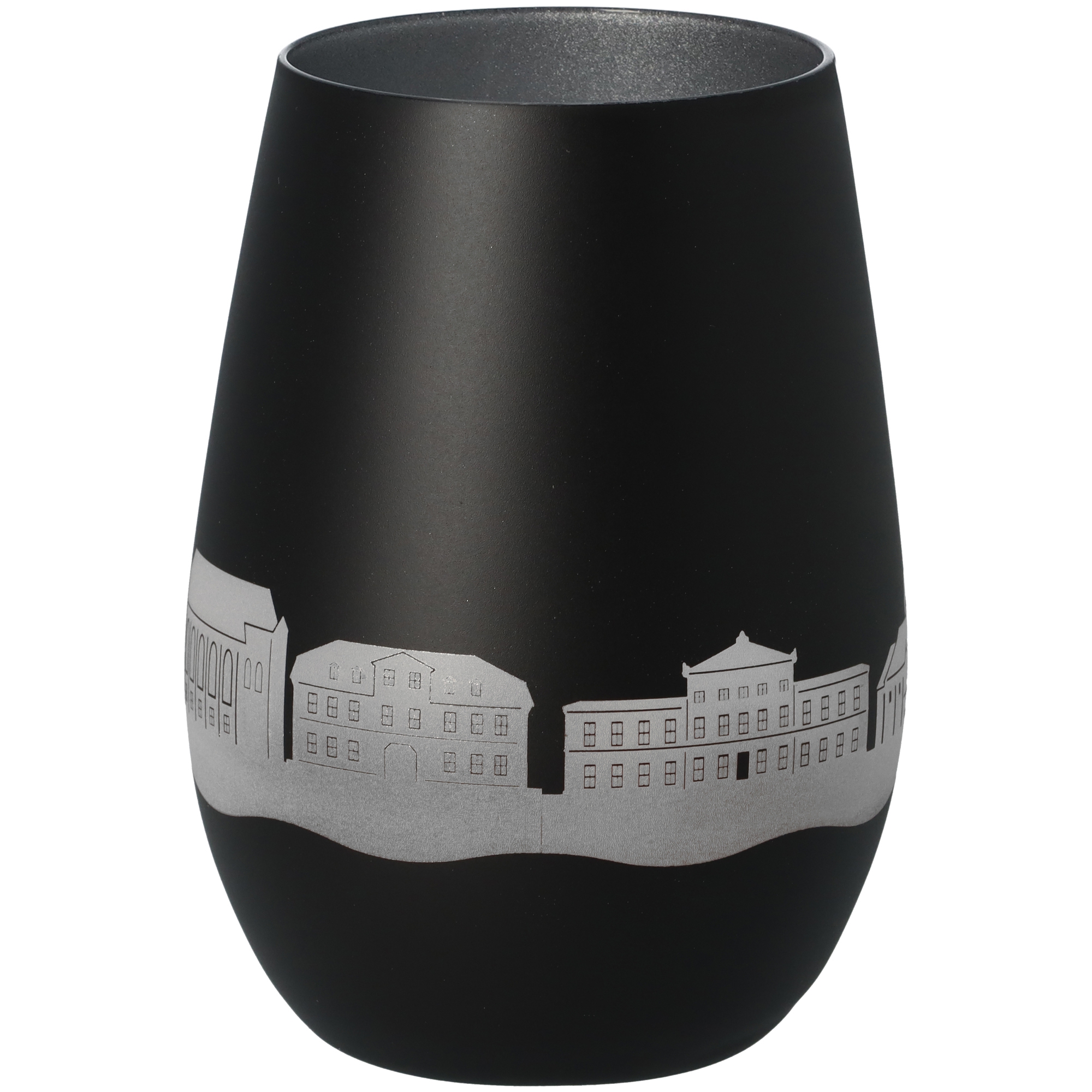Windlicht Skyline Göttingen Schwarz/Silber Windlicht Skyline Göttingen Schwarz/Silber
