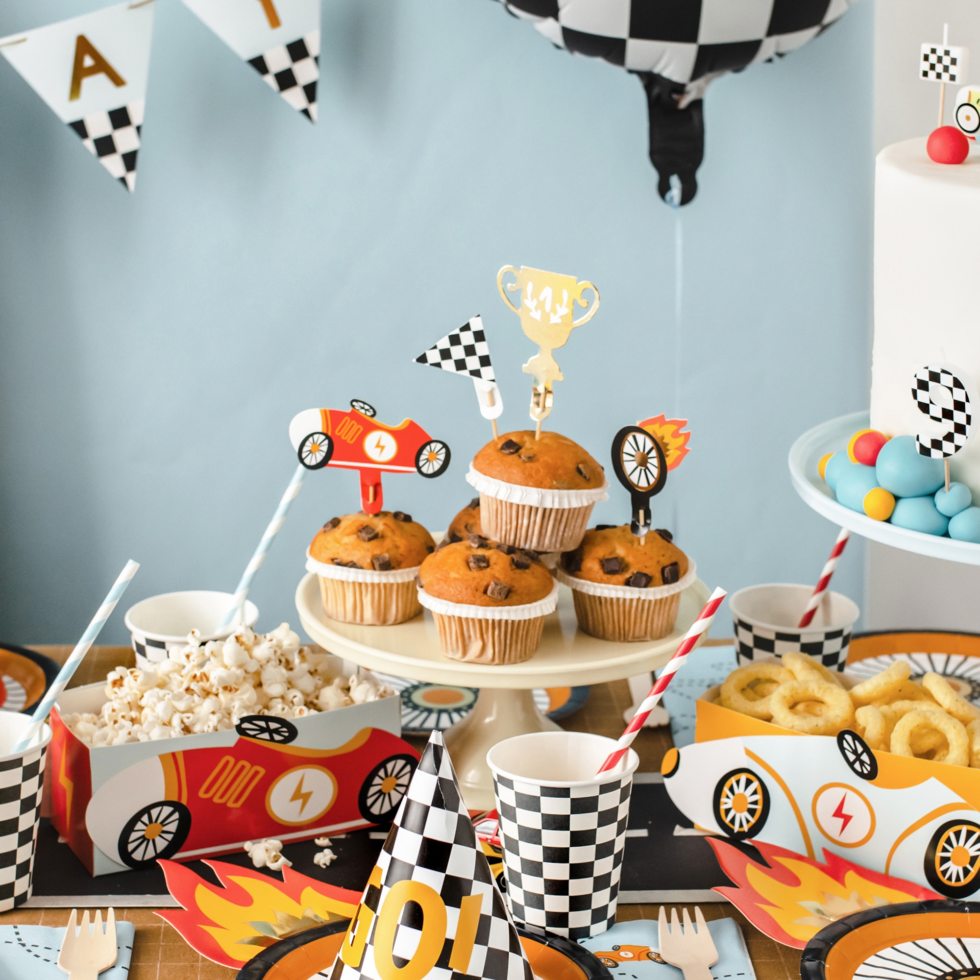 Cupcake Topper "Auto" 4 Stück Cupcake Topper "Auto" 4 Stück