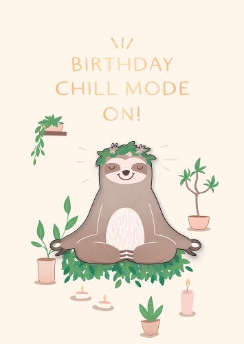 Musikkarte "Birthday Chill Mode on"