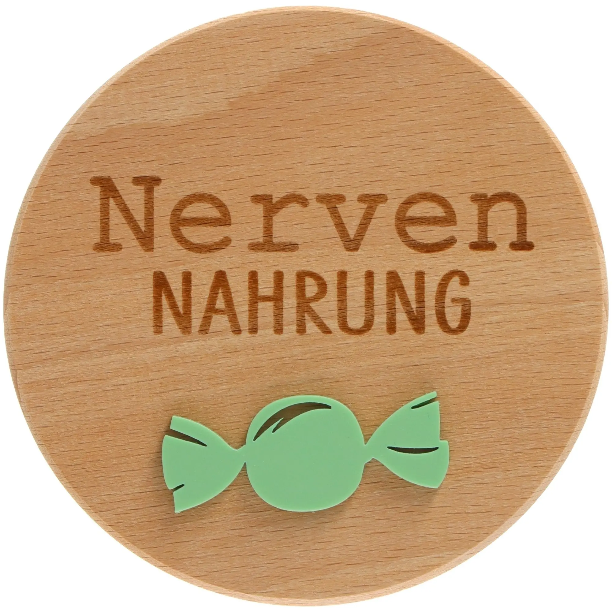 Geschenkglas "Nervennahrung" Pastel Mint
