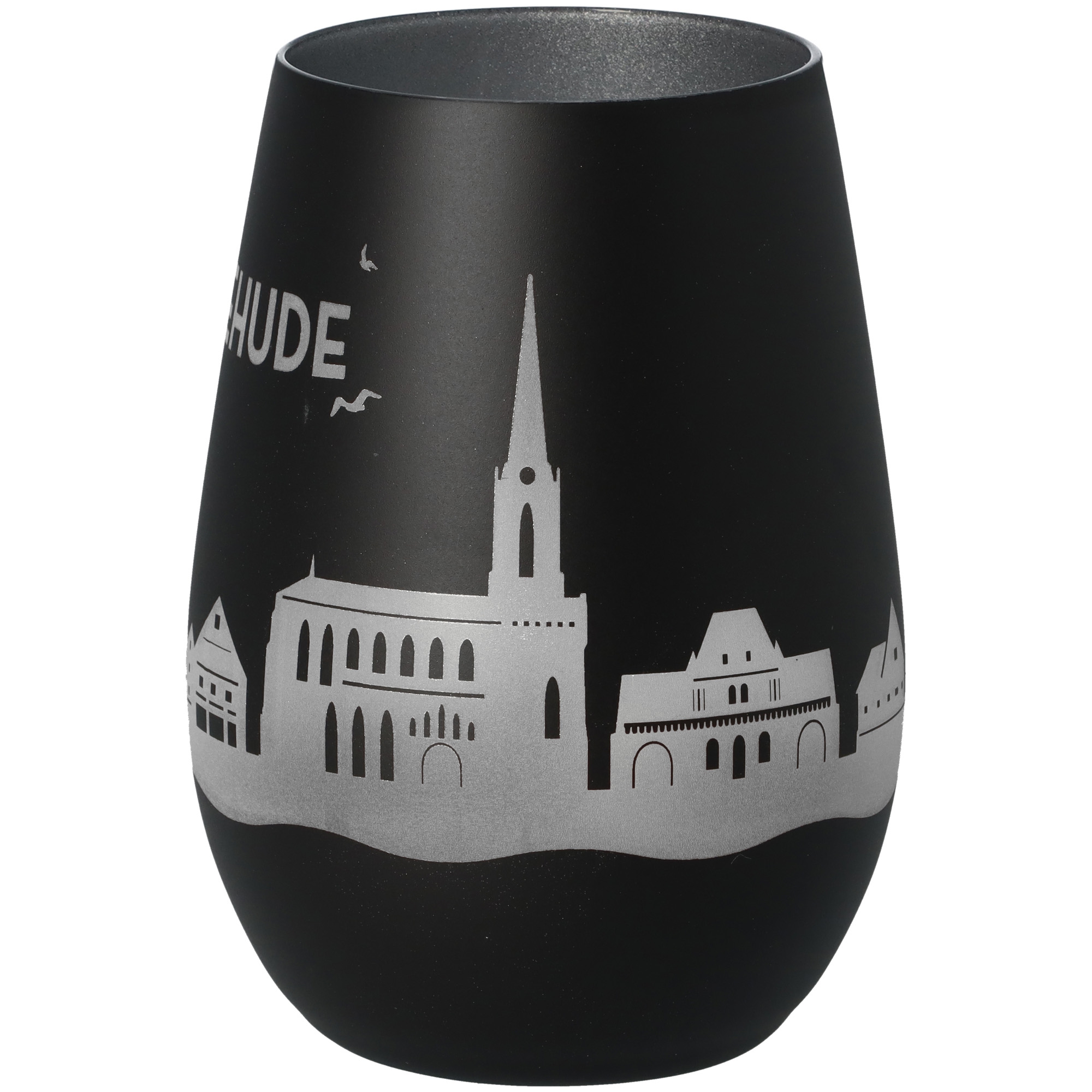 Windlicht Skyline Buxtehude Schwarz/Silber Windlicht Skyline Buxtehude Schwarz/Silber
