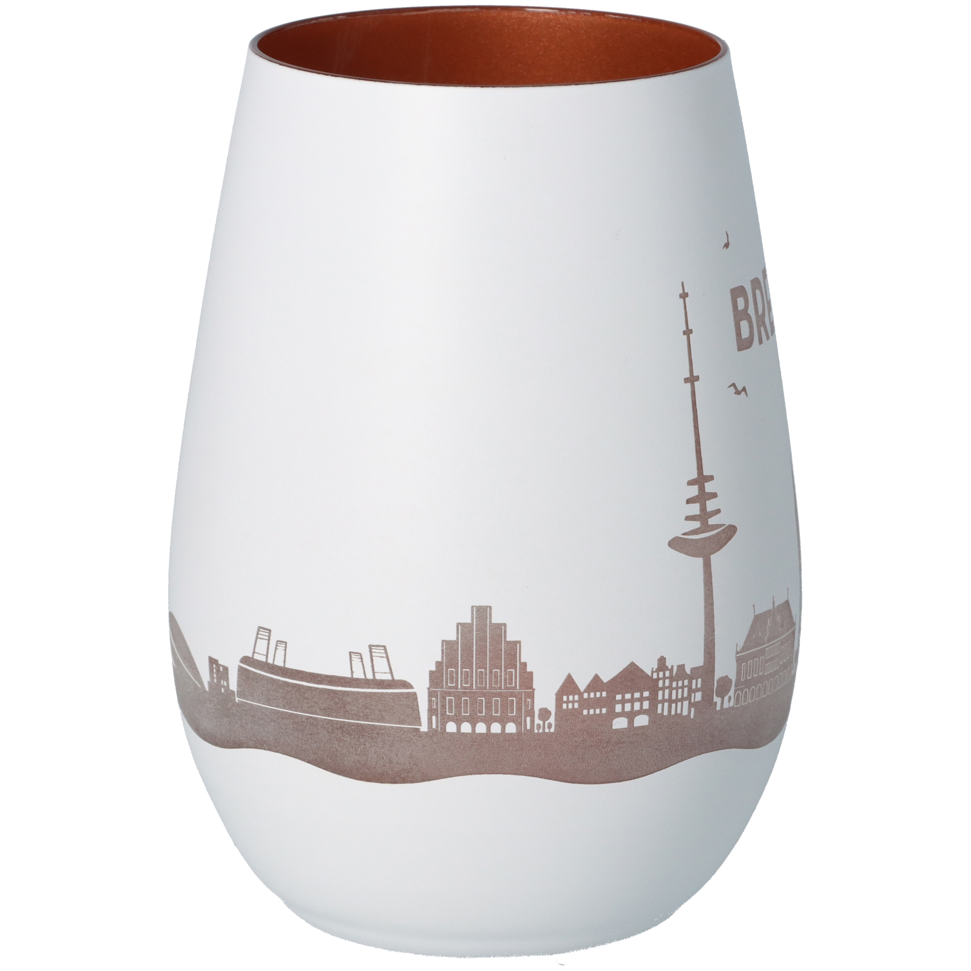 Windlicht Skyline Bremen Weiß/Bronze Windlicht Skyline Bremen Weiß/Bronze