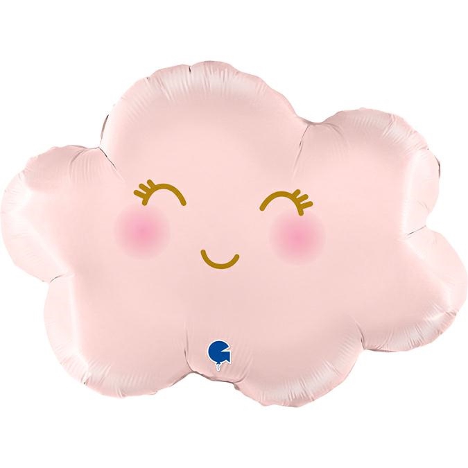 Folienballon "rosa Wölkchen" 60cm Folienballon "rosa Wölkchen" 60cm