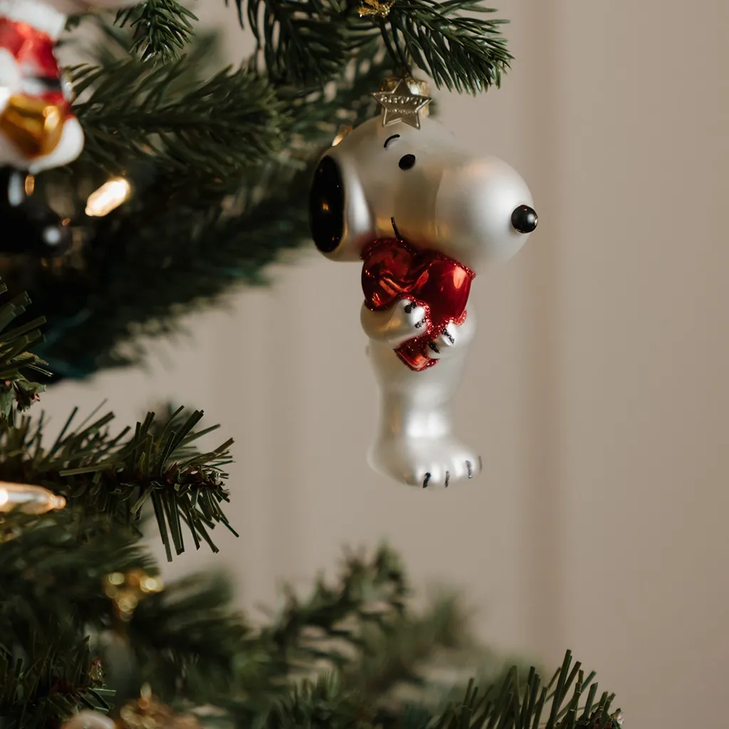 Vondels Weihnachtskugel "Snoopy mit Herz"