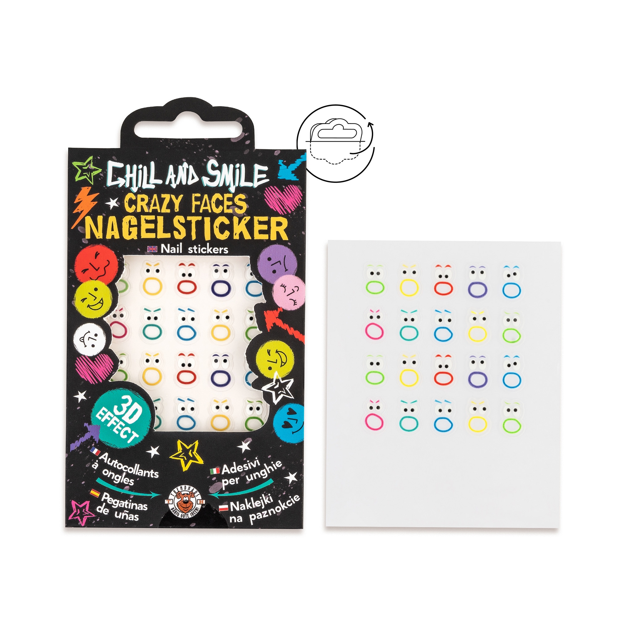 20-teiliges Nagelsticker-Set 20-teiliges Nagelsticker-Set