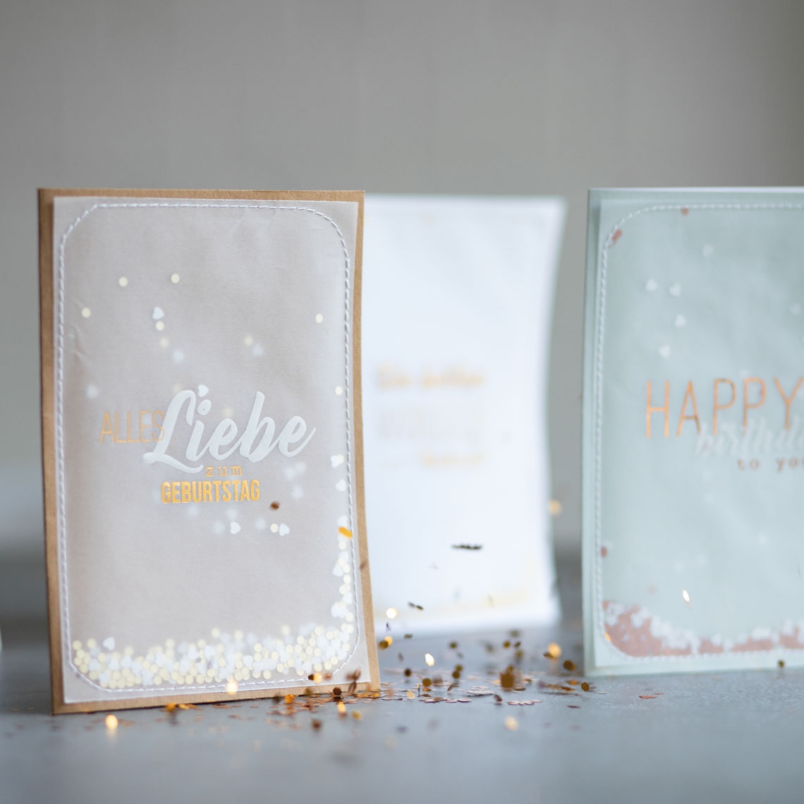 Räder Design - Konfettikarte "Die besten Wünsche zur Hochzeit"