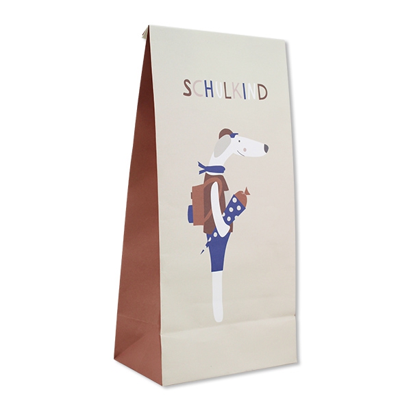 Einschulung - 6 Geschenktüten aus Papier "Hund & Katze"