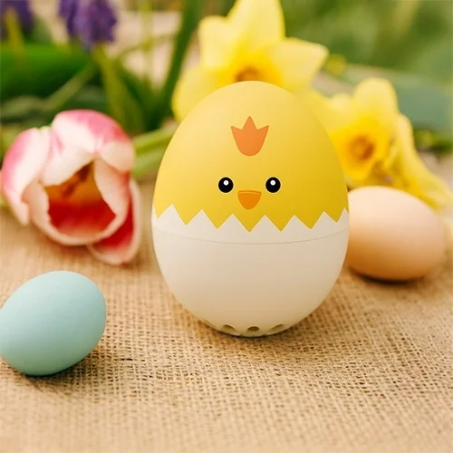 Eierform, Hühnchen-Design, Gelbes Ei, Baby-Eierwärmer, Dekoeier