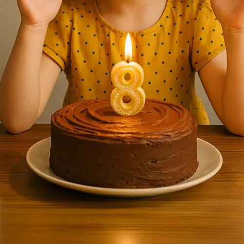 Geburtstagstorte, Torte, Sahne, Person, Teller