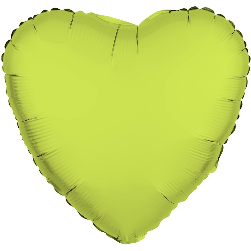 Folienballon Herz Neon Gelb 45cm