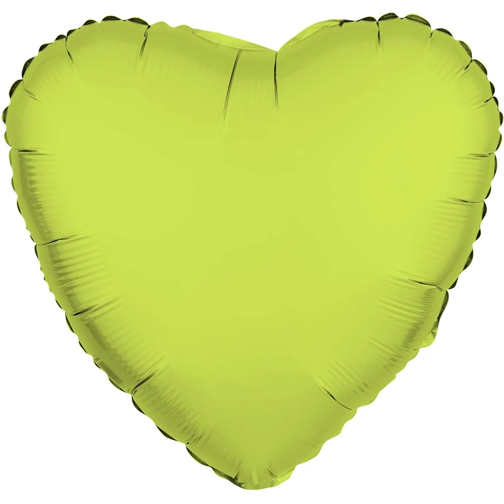 Folienballon Herz Neon Gelb 45cm