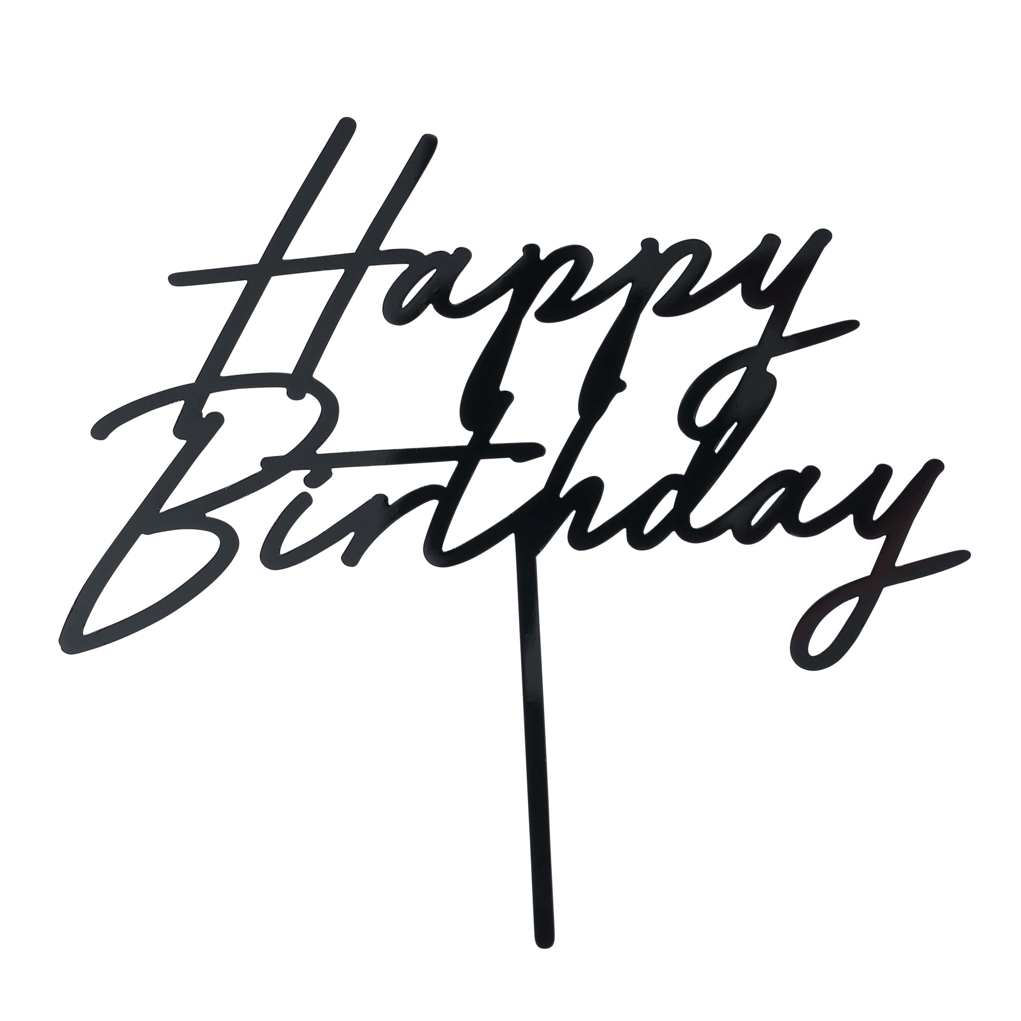 Caketopper "Happy Birthday" Handschrift, Text