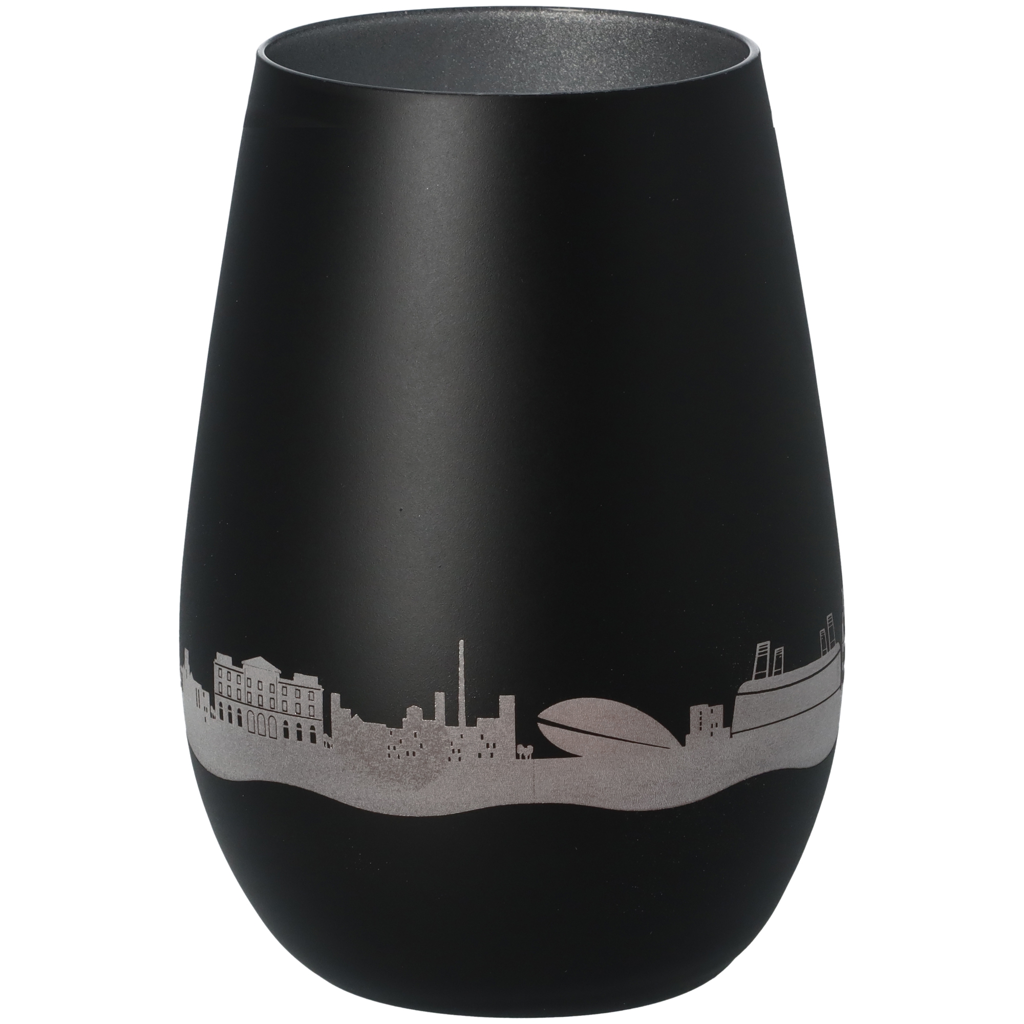 Windlicht Skyline Bremen Schwarz/Silber Windlicht Skyline Bremen Schwarz/Silber