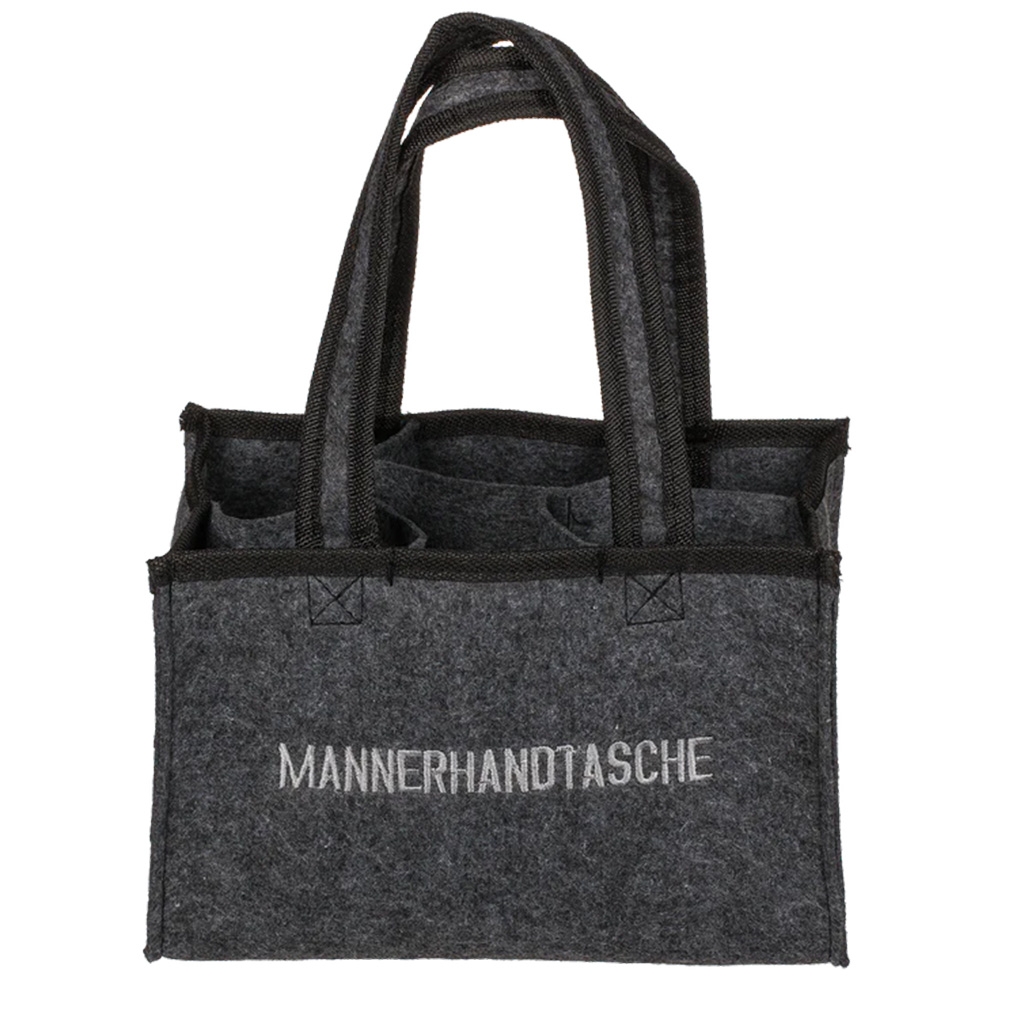 Tasche, Handtasche, Filztasche, Dunkelgrau, Männerhandtasche