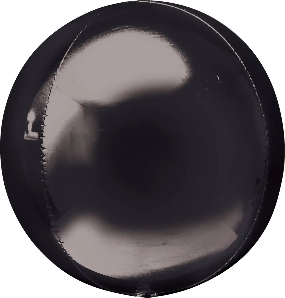Folienballon Orbz "Schwarz" 40cm