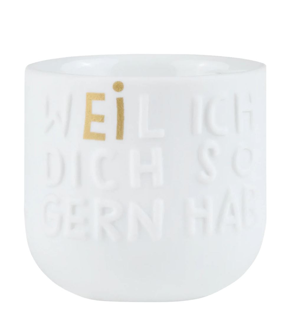 Räder Design - Eierbecher "Weil ich dich so gern hab"