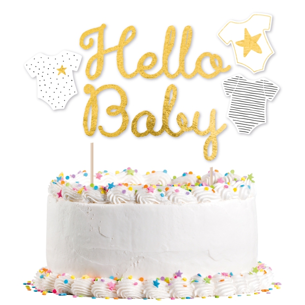 Cake Topper "Hello Baby" Cake Topper "Hello Baby"