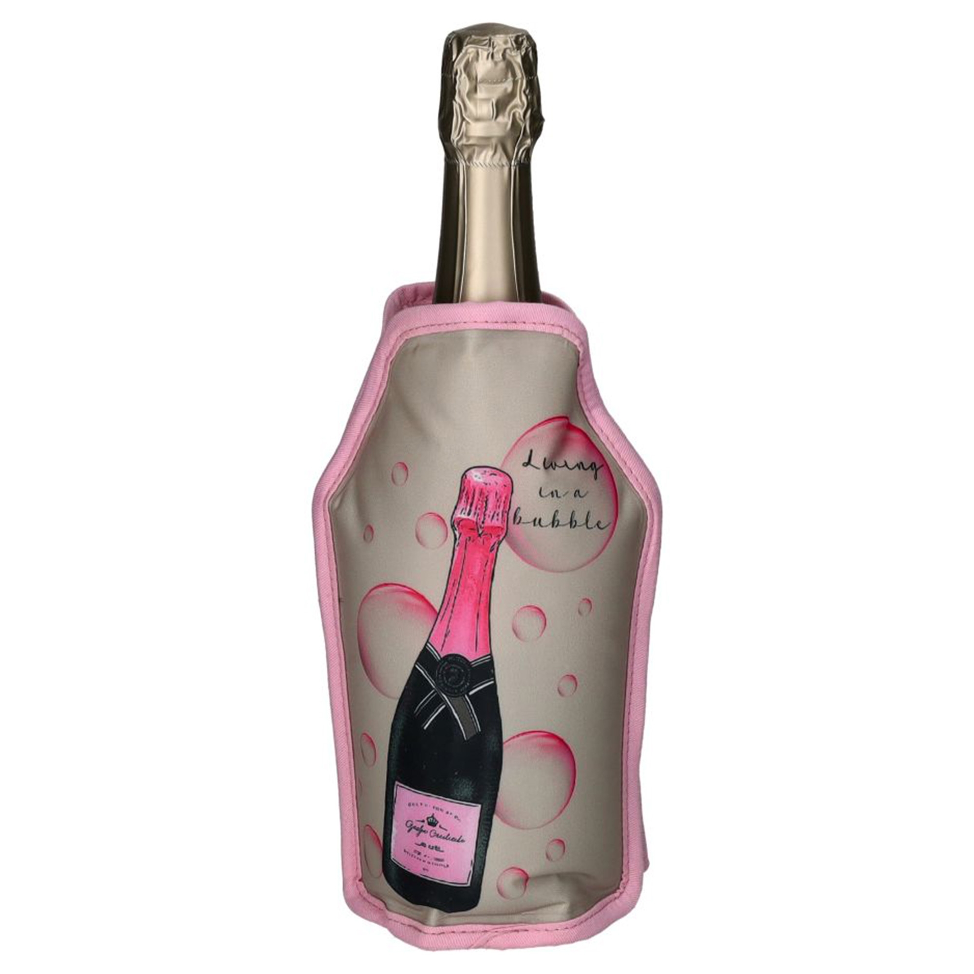 Kühlmanschette "Champagnerflasche" Alkohol, Getränk, Flasche, Schnaps, Weinflasche