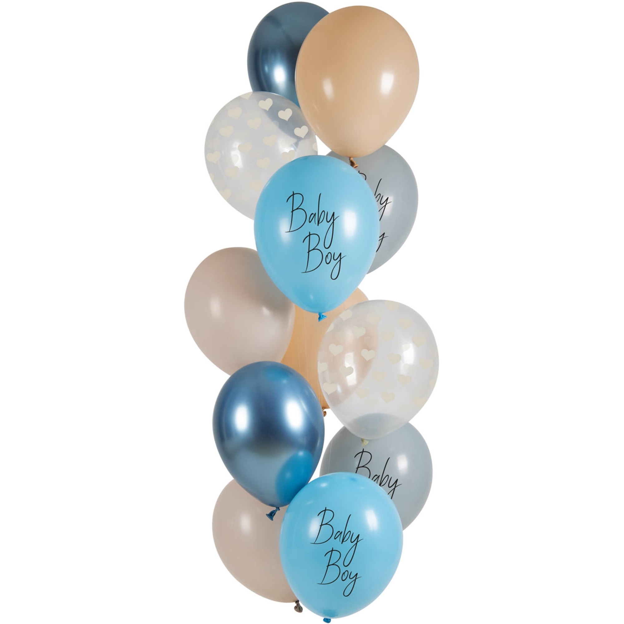 12 Latexballons im Set "Baby Boy" Ø 33cm Ballon
