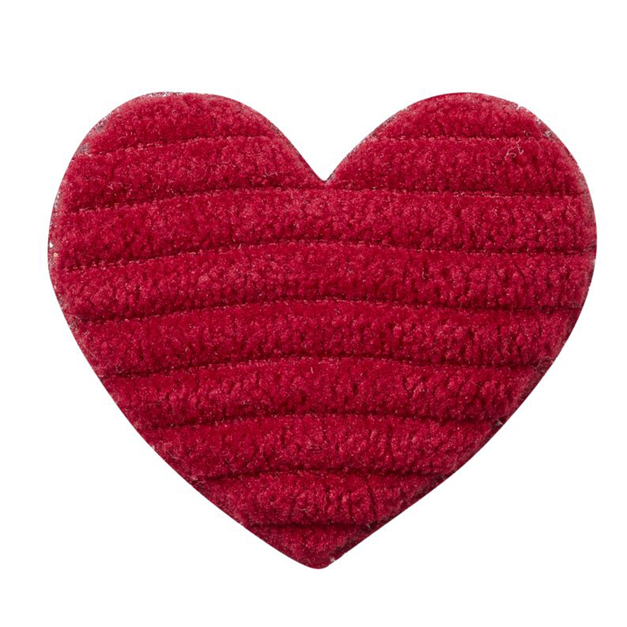 4 Stoffherzen in rot, 3,5 cm Dekoration für Zuhause