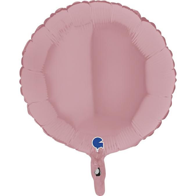Folienballon Rund Matte Pink 45cm Ballon