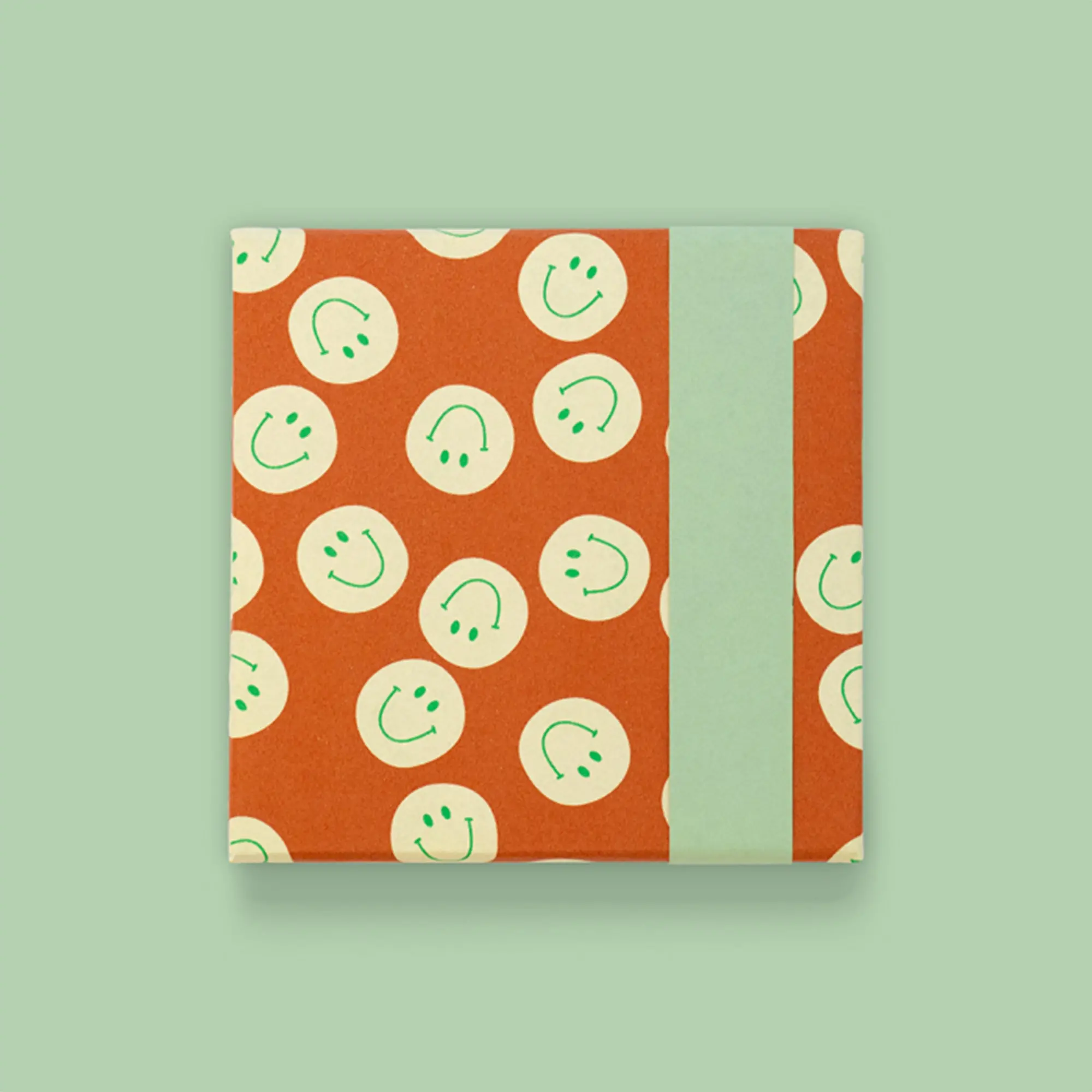 Geschenkpapier "Smiley" Peach/Pistazie 3 m
