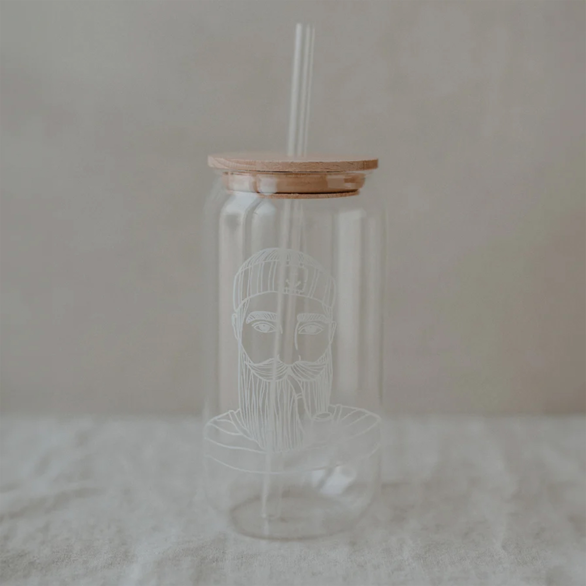 Eulenschnitt - Hohes Trinkglas "Seemann" Eulenschnitt - Hohes Trinkglas "Seemann"