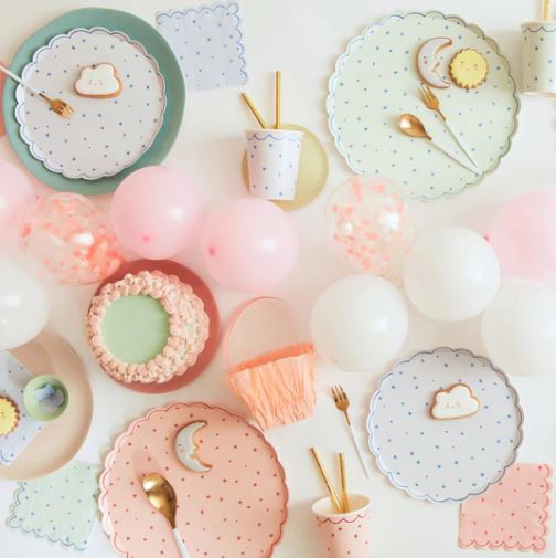 Meri Meri - 8 Pappteller "kleine Sterne" Meri Meri - 8 Pappteller "kleine Sterne"