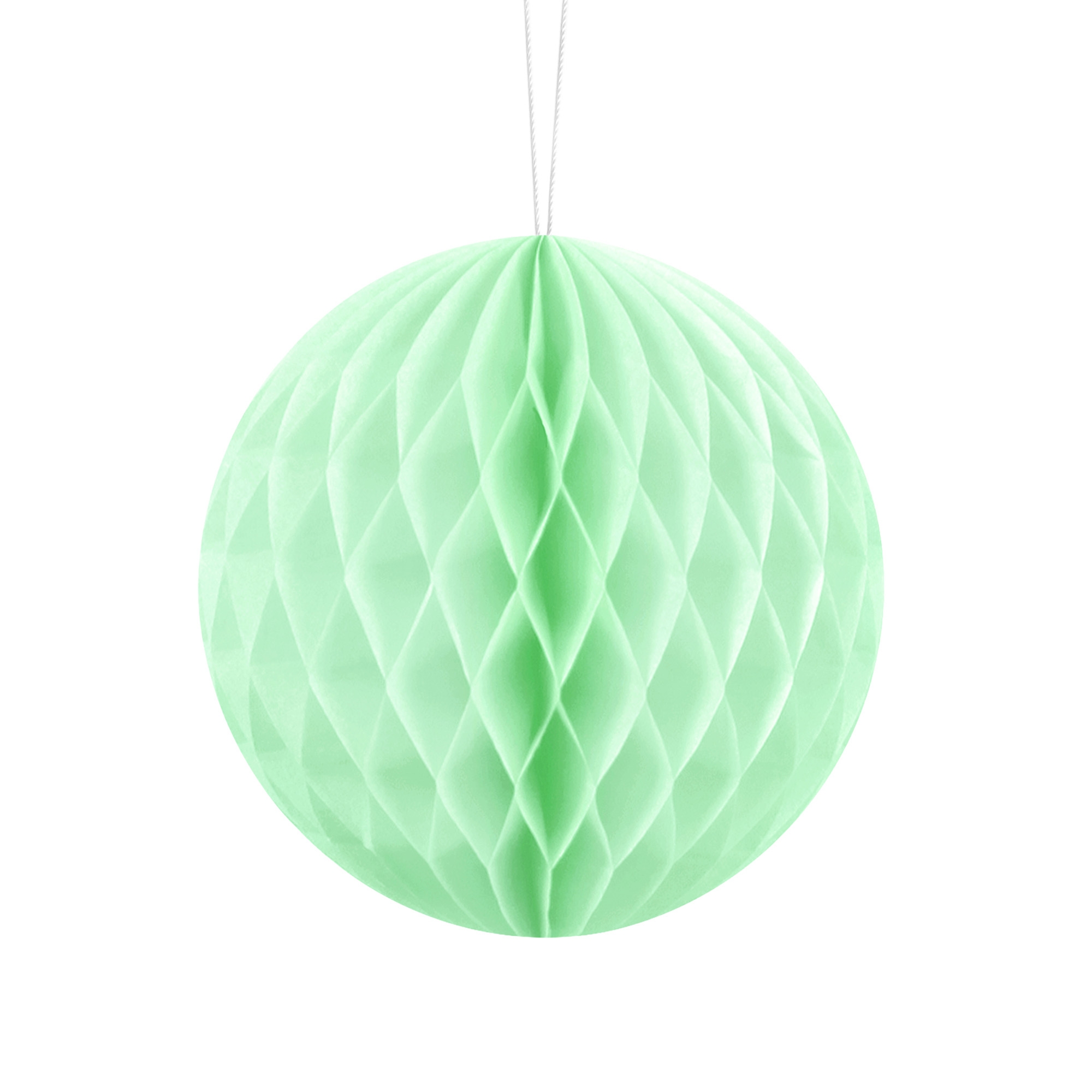 Honeycomb Balls "Pistazie" 10 cm Papier, Lampe, Zubehör