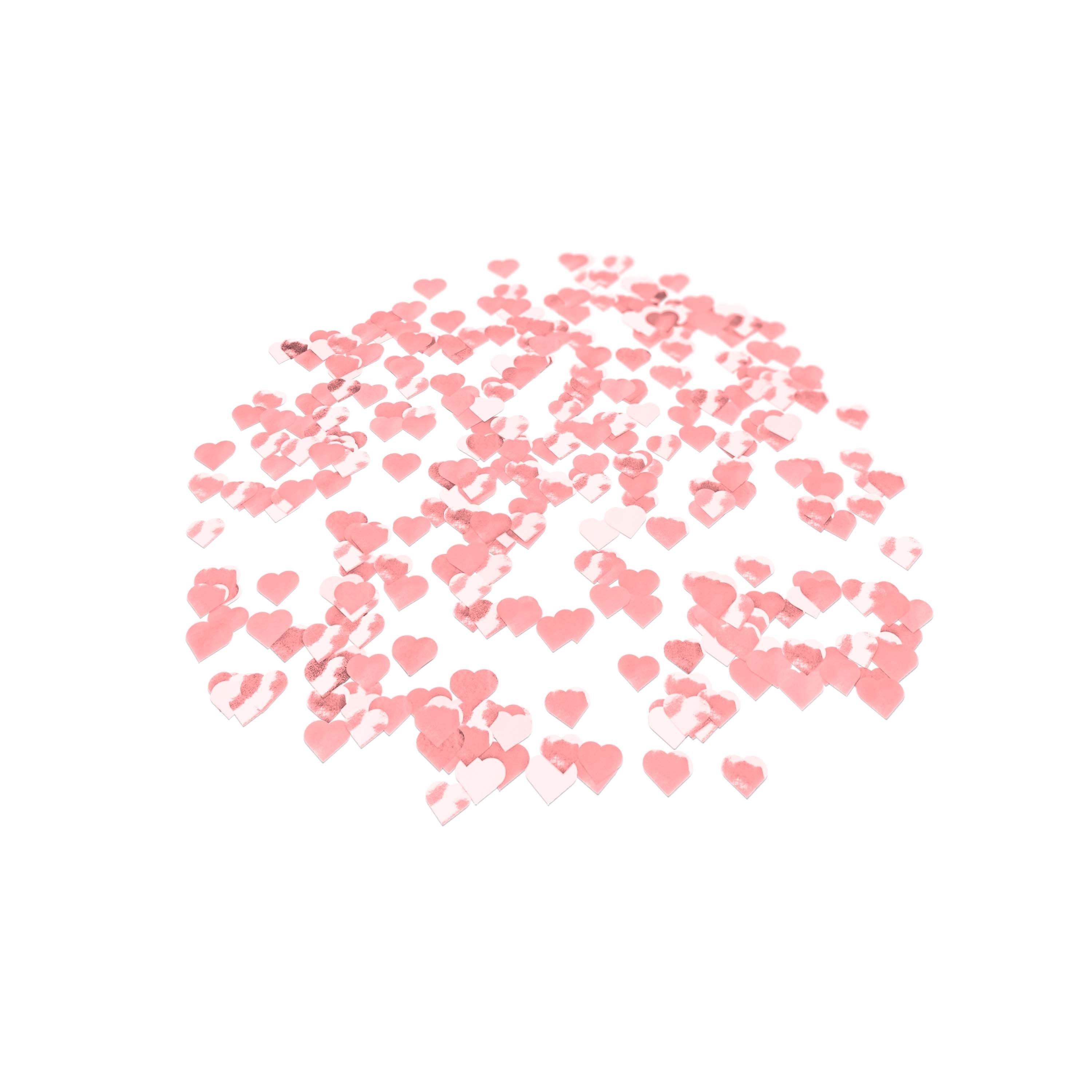 Folienkonfetti 1,7cm Herz 15g Rose Gold