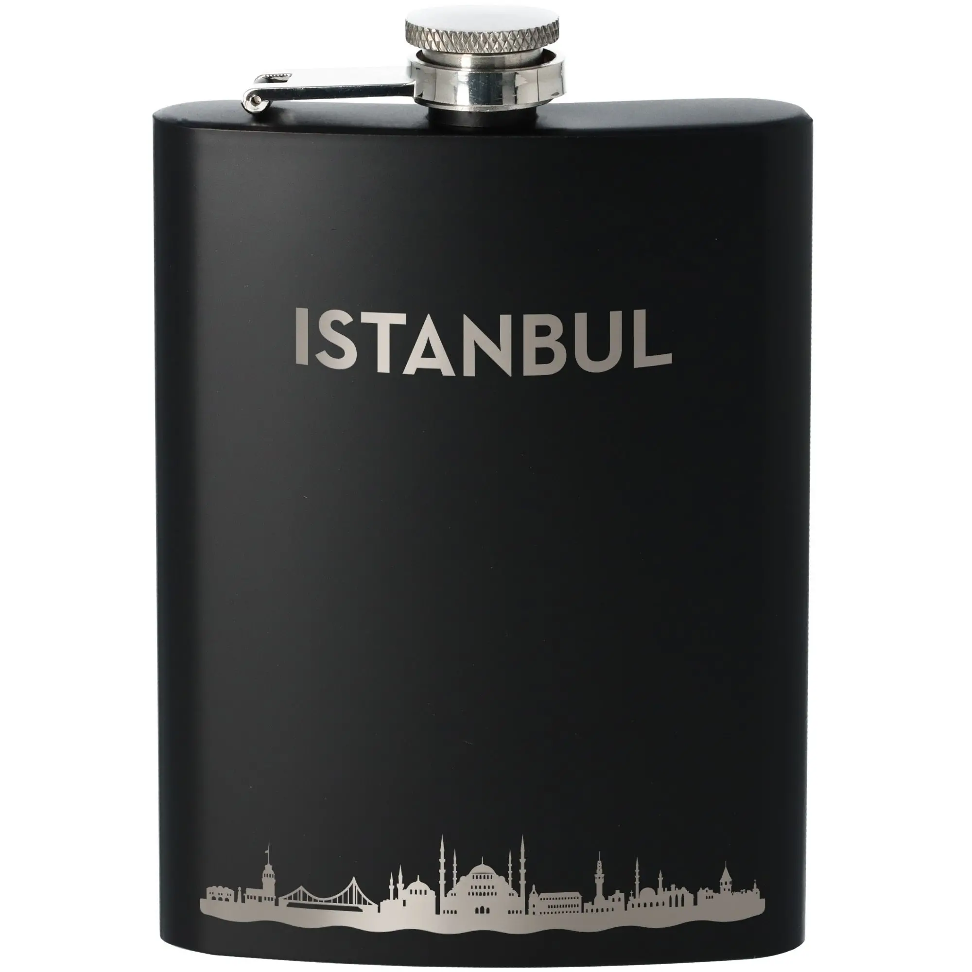 Flachmann Skyline Istanbul Schwarz 225ml