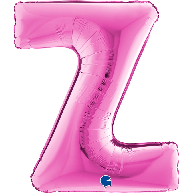 Folienballon Buchstabe Z Pink 100cm Folienballon Buchstabe Z Pink 100cm