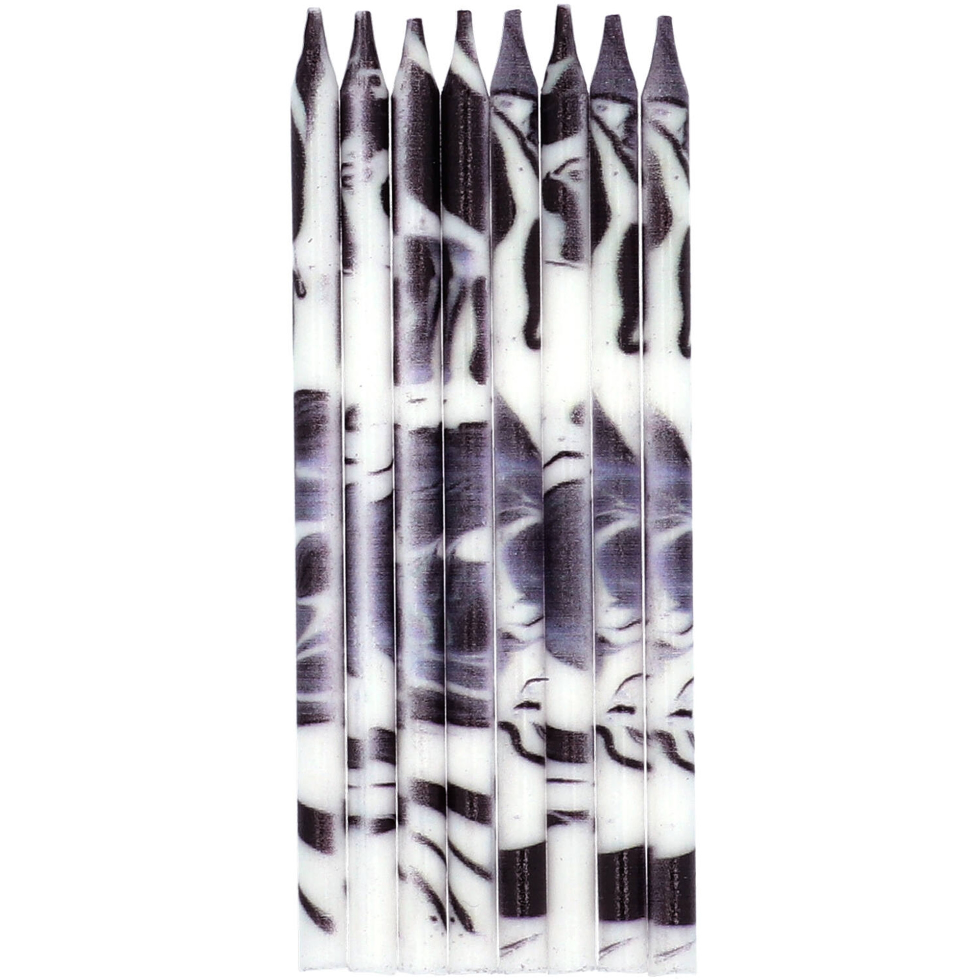 24 Kuchenkerzen "Marmor Schwarz" 24 Kuchenkerzen "Marmor Schwarz"